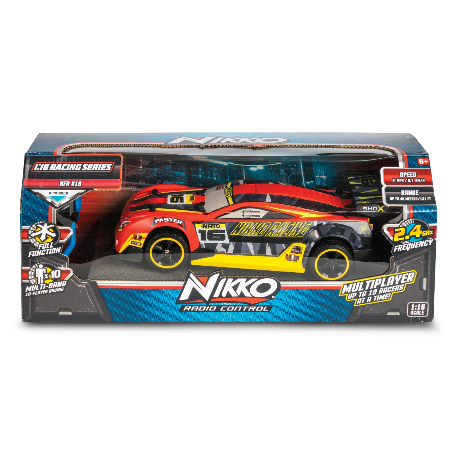 R/C AUTO NIKKO 1:16 ROOD RADIOGRAFISCH - 394 1313 - 526955