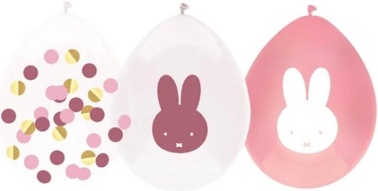 BALLONNEN NIJNTJE ROZE 6STUKS - 4 10 20 30 40 50 60 70 80 90 100 110 120 130 140 150 160 170 180 190 200 206 - 523163