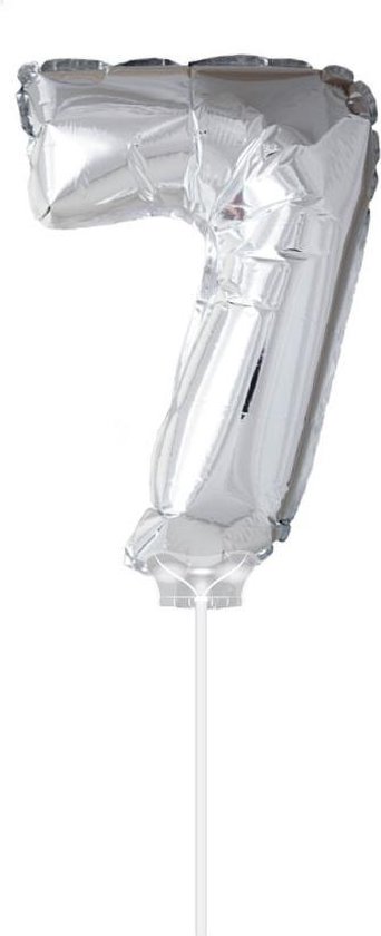 FOLIE OPBLAASCIJFER 7 ZILVER 40CM - 4 10 20 30 40 50 60 70 80 90 100 110 120 130 140 150 160 170 180 190 200 210 211 - 510805