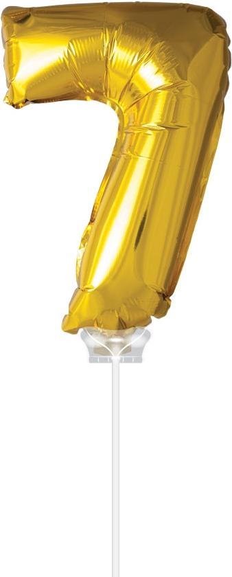 FOLIE OPBLAASCIJFER 7 GOUD 40CM - 4 10 20 30 40 50 60 70 80 90 100 110 120 130 140 150 160 170 180 190 200 210 212 - 510804