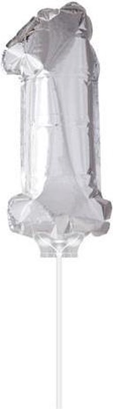 FOLIE BALLON NR1 ZILVER - 4 10 20 30 40 50 60 70 80 90 100 110 120 130 140 150 160 170 180 190 200 210 214 - 266908