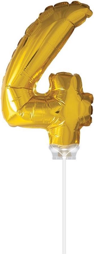 FOLIE OPBLAASCIJFER 4 GOUD 40 CM - 4 10 20 30 40 50 60 70 80 90 100 110 120 130 140 150 160 170 180 190 200 210 216 - 502465