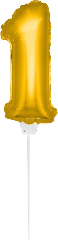 FOLIE OPBLAASCIJFER 1 GOUD 40CM - 4 10 20 30 40 50 60 70 80 90 100 110 120 130 140 150 160 170 180 190 200 210 219 - 504622