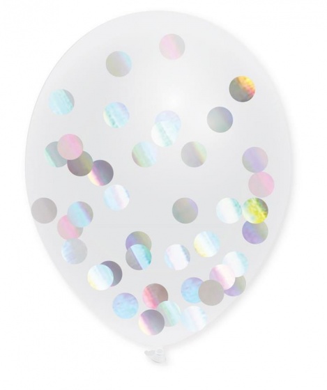 CONFETTIBALLONNEN METALLIC 5 STUKS - 4 10 20 30 40 50 60 70 80 90 100 110 120 130 140 150 160 170 180 190 200 210 220 223 - 523178