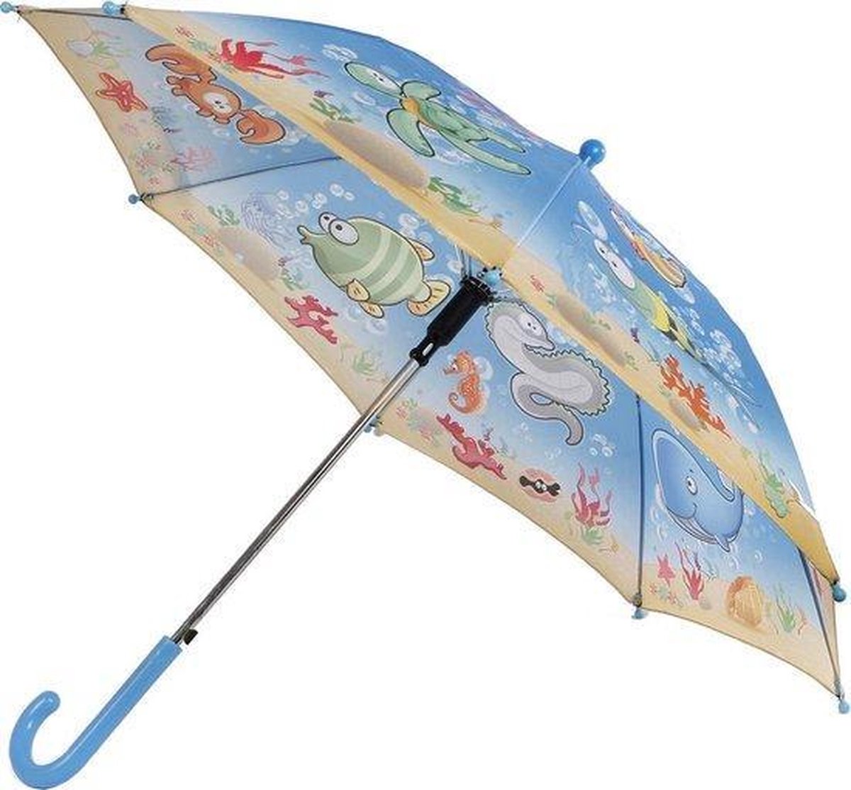 KINDERPARAPLU DESIGN SEA WORLD 70X57CM - 4 10 20 30 40 50 60 70 80 90 100 110 120 130 140 150 - 492134