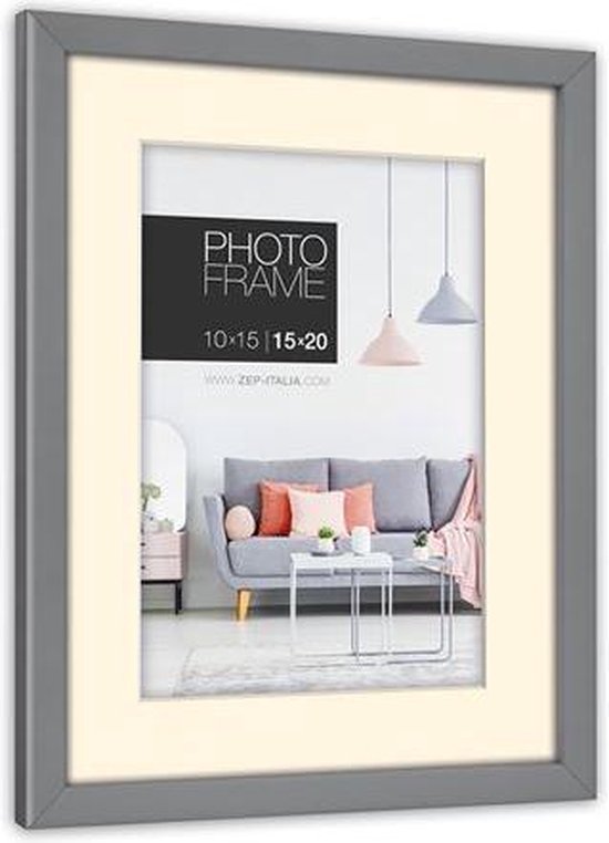 FOTOLIJST ZEP EDISON GREY 15X20/20X30CM - 4 10 20 30 40 50 60 70 80 90 91 - 523149