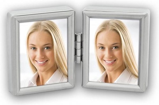 FOTOLIJST SILVER 2 PASFOTO 2X3.5X4.5CM - 4 10 20 30 40 50 60 70 80 90 98 - 526021