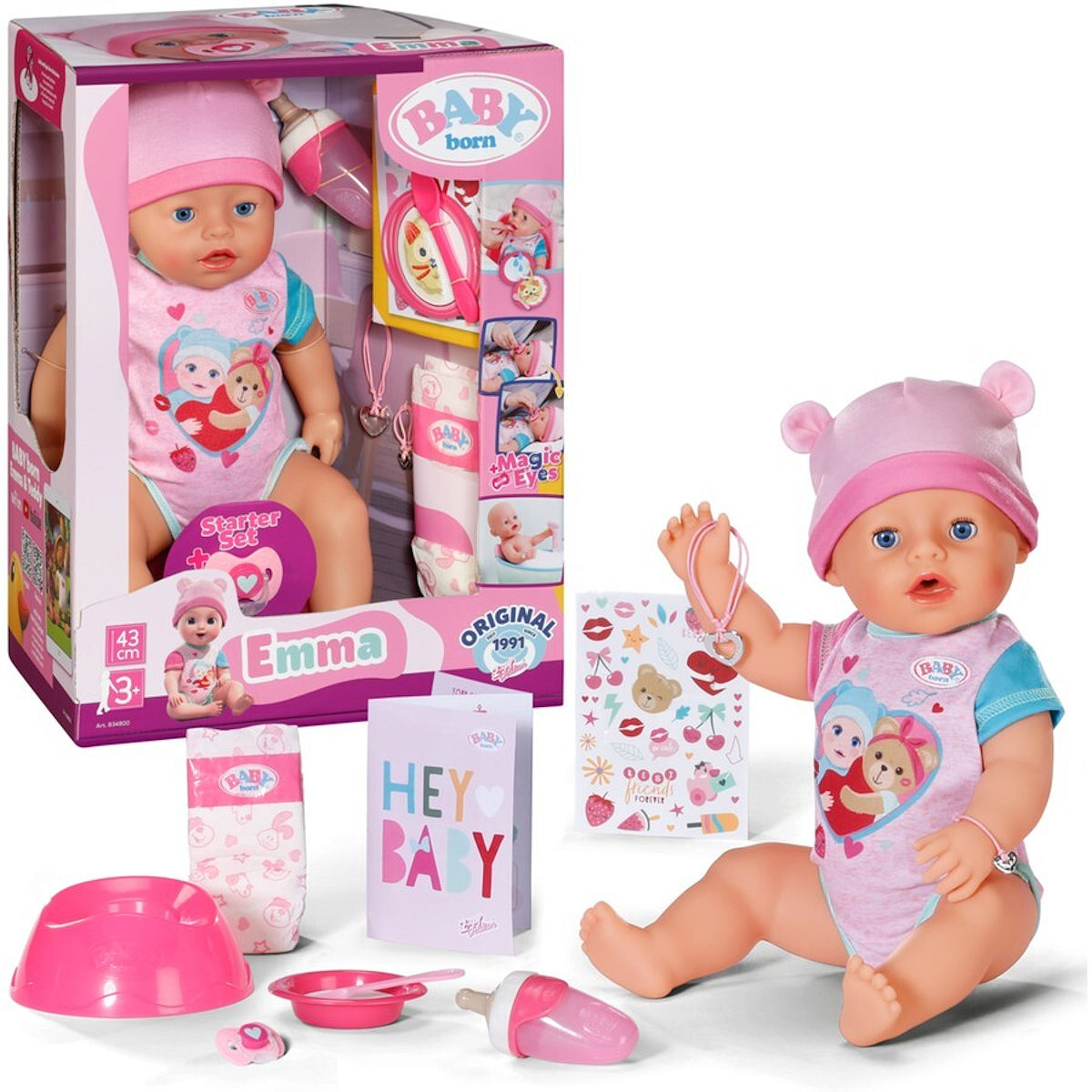 BABYBORN POP EMMA 43 CM - 4001167834800 - 418619