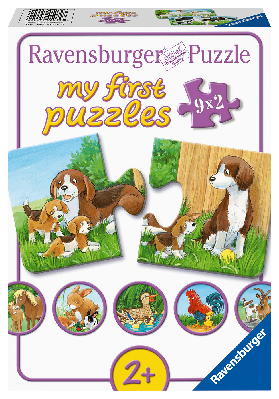 PUZZEL DIEREN OP DE BOERDERIJ 9X2STUKS - 4005556050727 - 532711