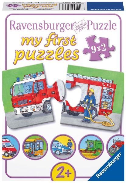 PUZZEL SPECIALE VOERTUIGEN 9X2STUKS - 4005556073320 - 532712
