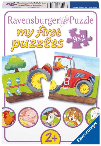 PUZZEL OP DE BOERDERIJ 2X9STUKJES - 4005556073337 - 299025