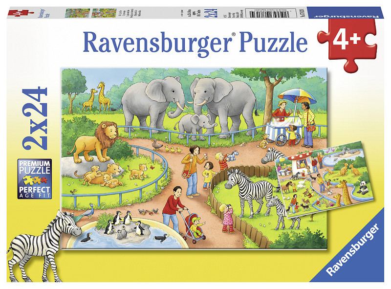 PUZZEL 2X24ST DIERENTUIN DAG IN - 4005556078134 - 503372