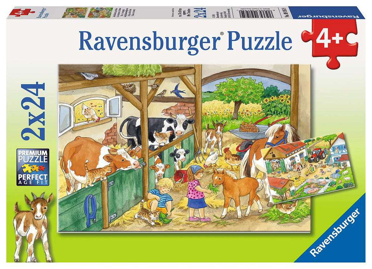 VROLIJK BOERDERIJLEVEN PUZZEL 2 X 24 ST - 4005556091959 - 344620
