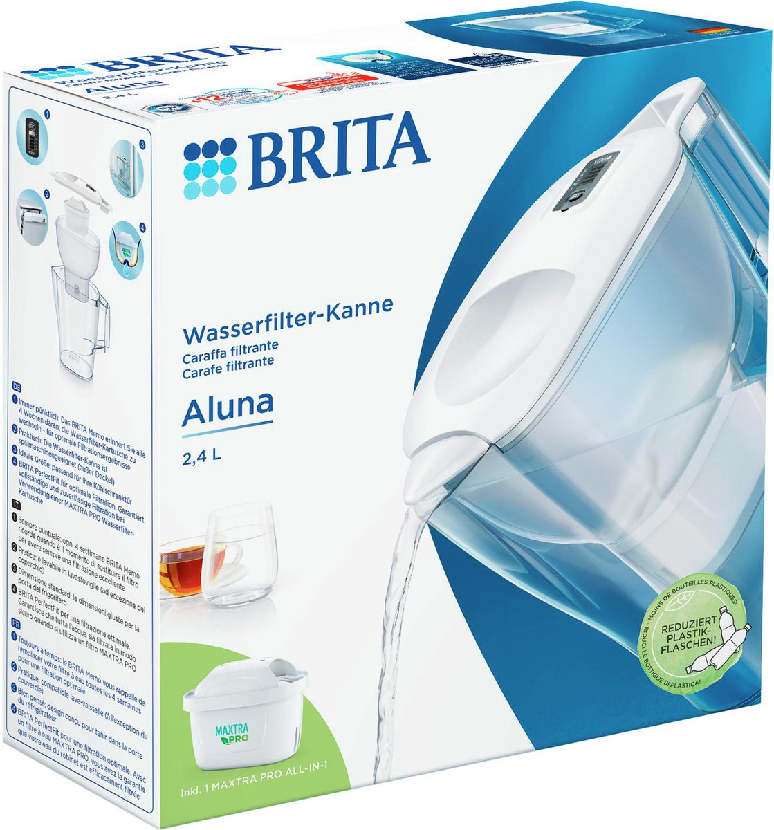 BRITA WATERFILTERKAN ALUNA COOL WIT 2,4L - 4006387124038 - 296434