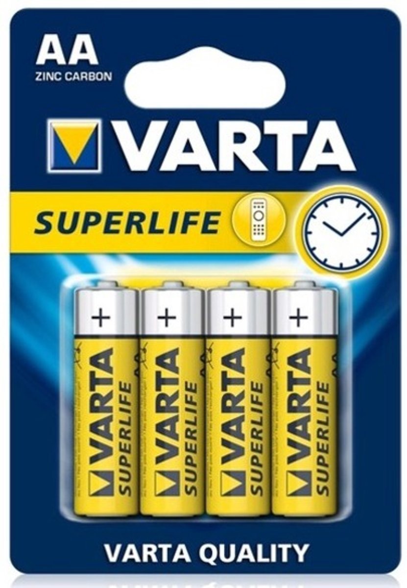 VARTA BATTERIJ AA LR06 SUPERLITE 4 STUKS - 4008496556267 - 321819
