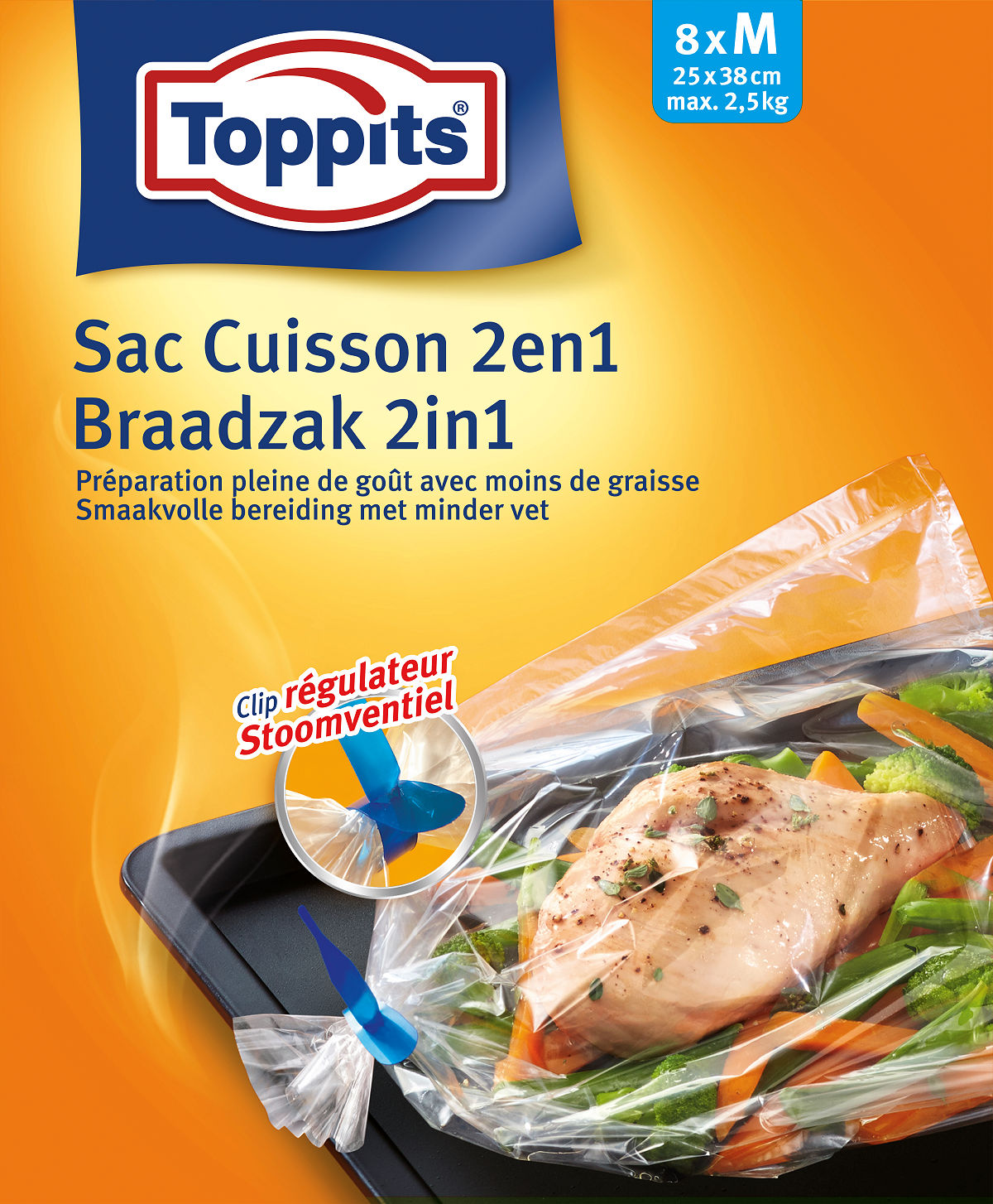 TOPPITS BRAADZAK 8 ST OVEN EN MAGNETRON - 4008871208002 - 536063