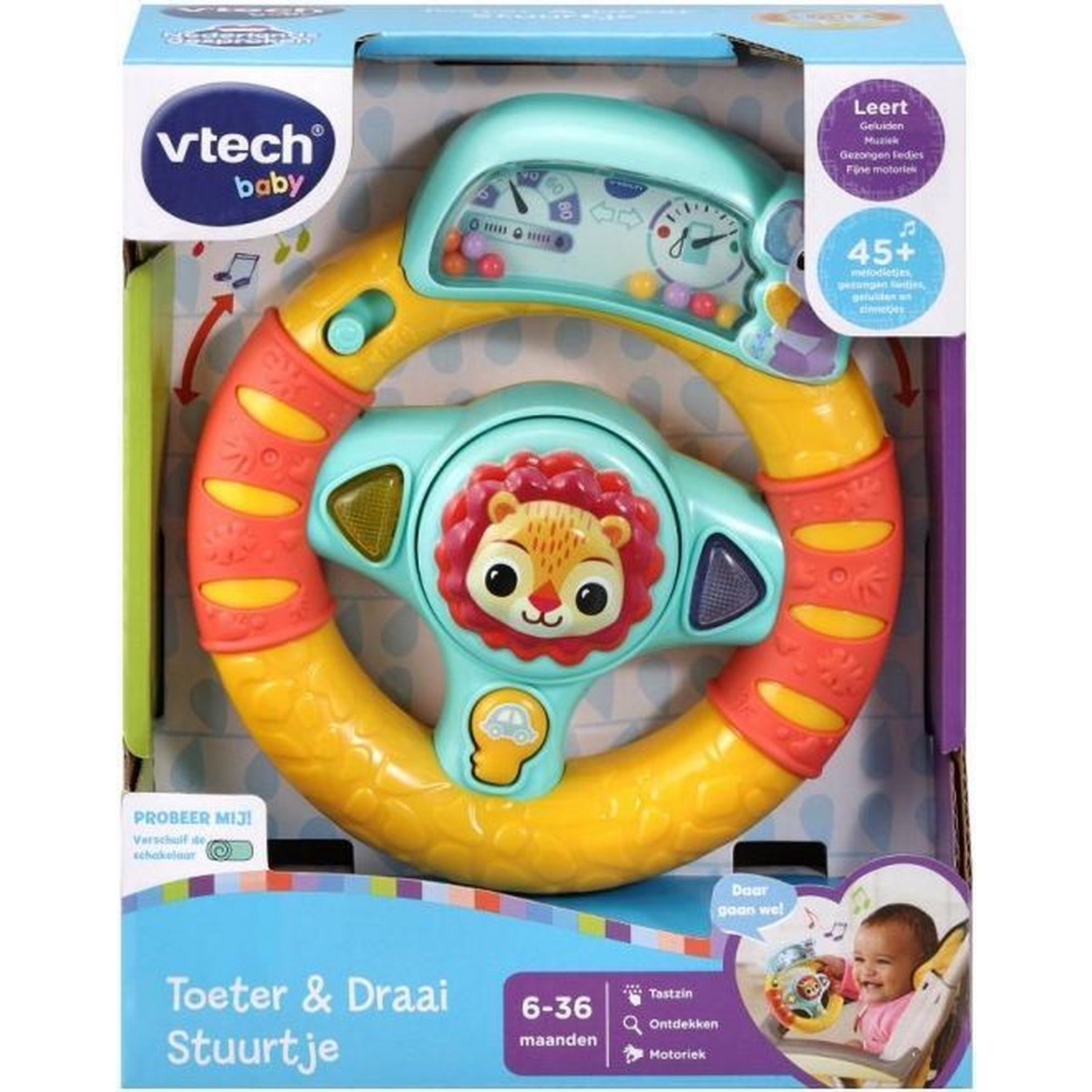 VTECH TOETER EN DRAAI STUURTJE - 405 5366 - 524902