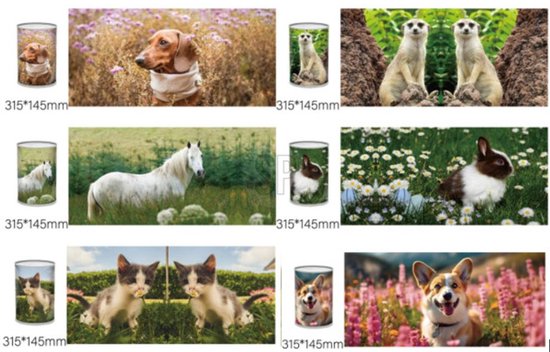 SPAARPOT BLIK 10X 15 CM DIEREN - 41 1 - 531779