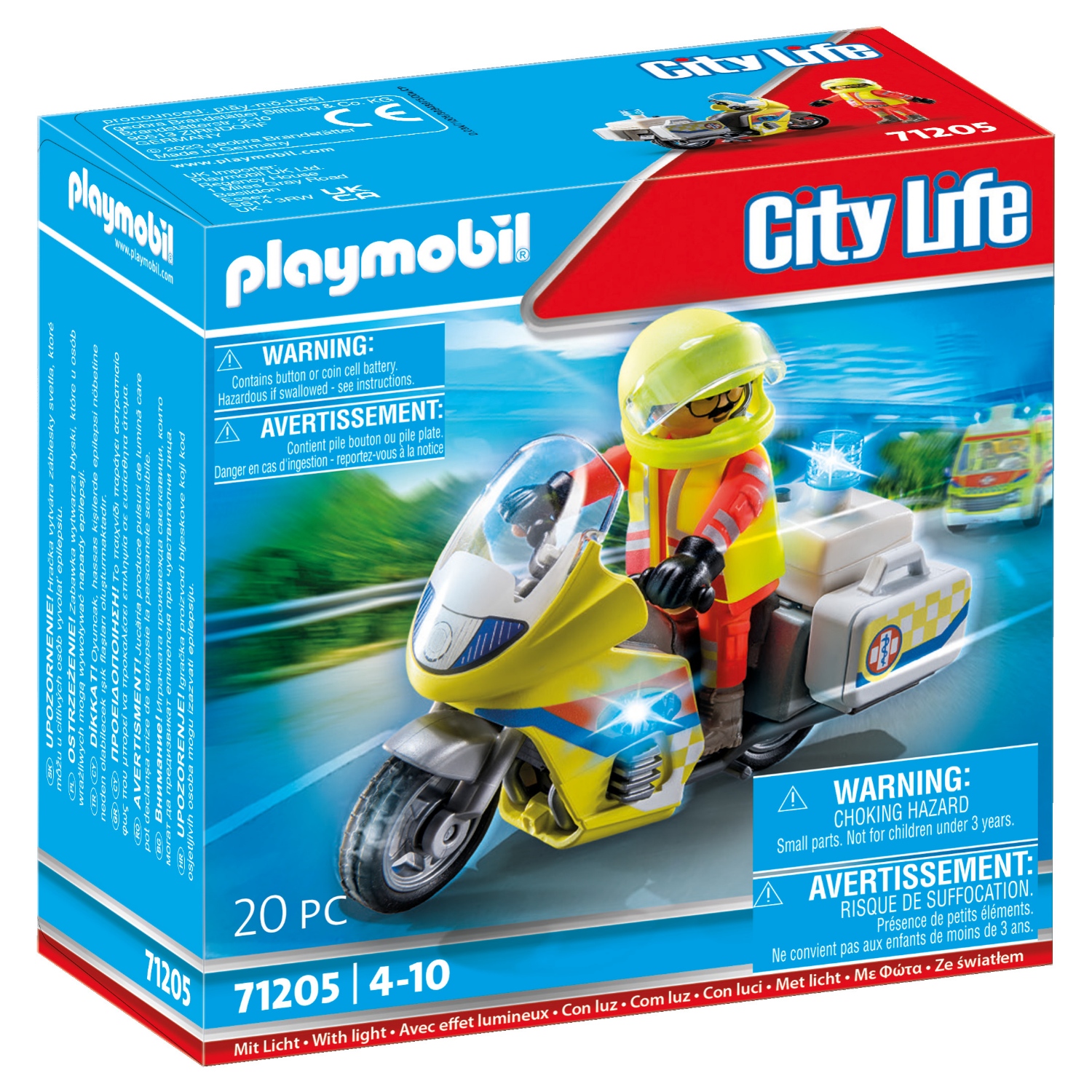 PLM 71205 NOODMOTORFIETS MET ZWAAILICHT - 437 1205 - 533375