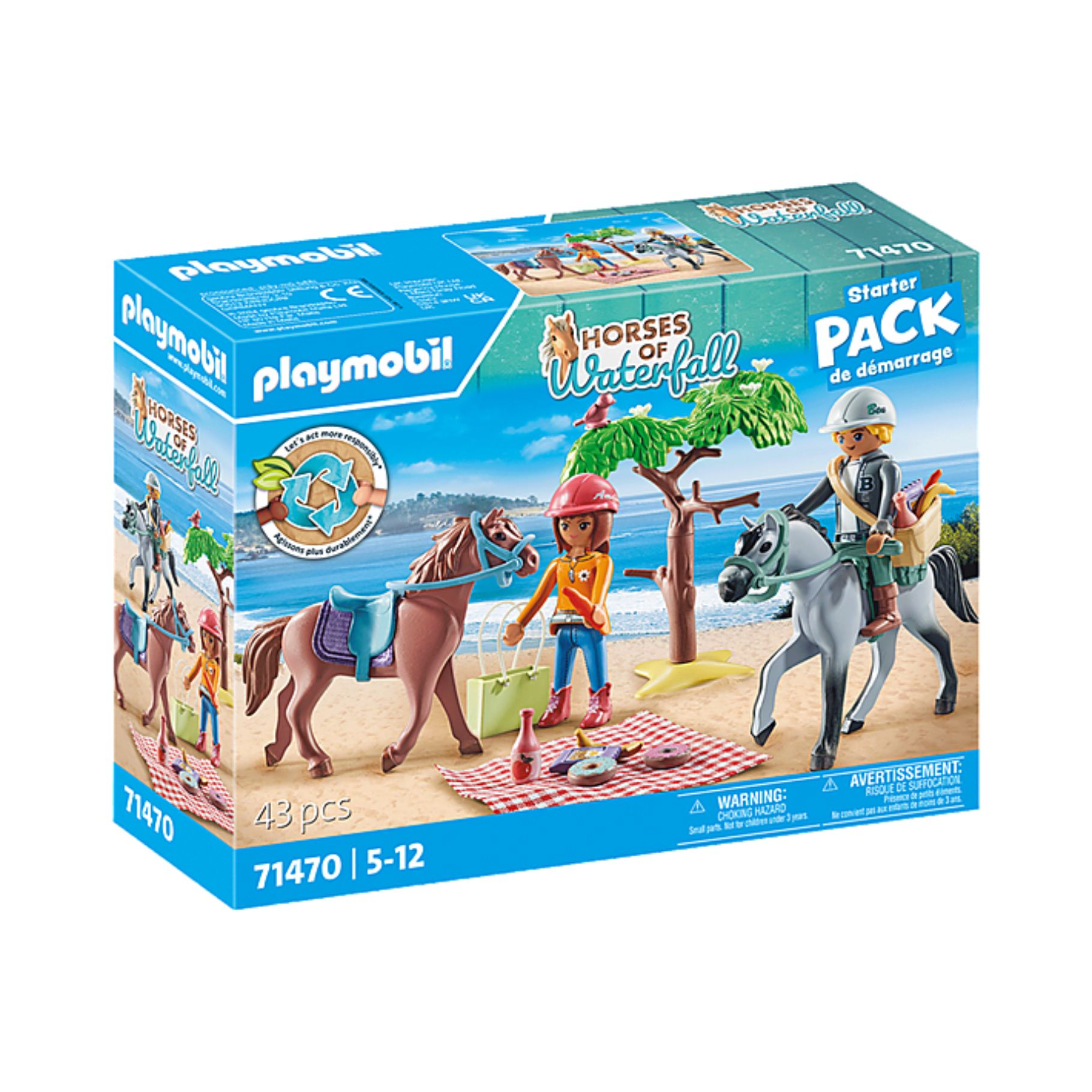 PLM 71470 PAARDRIJDEN STRAND + AMEL - 437 1470 - 535490
