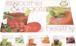 PLACEMAT 43X28CM 4ASS SMOOTHIE - 5 10 20 30 40 44 - 486309