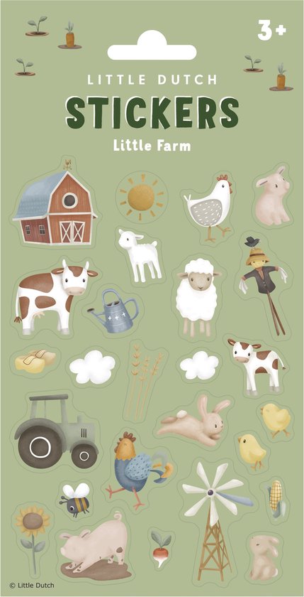 LITTLE DUTCH STICKERS LITTLE FARM - 5 10 20 30 40 50 60 70 80 86 - 534914