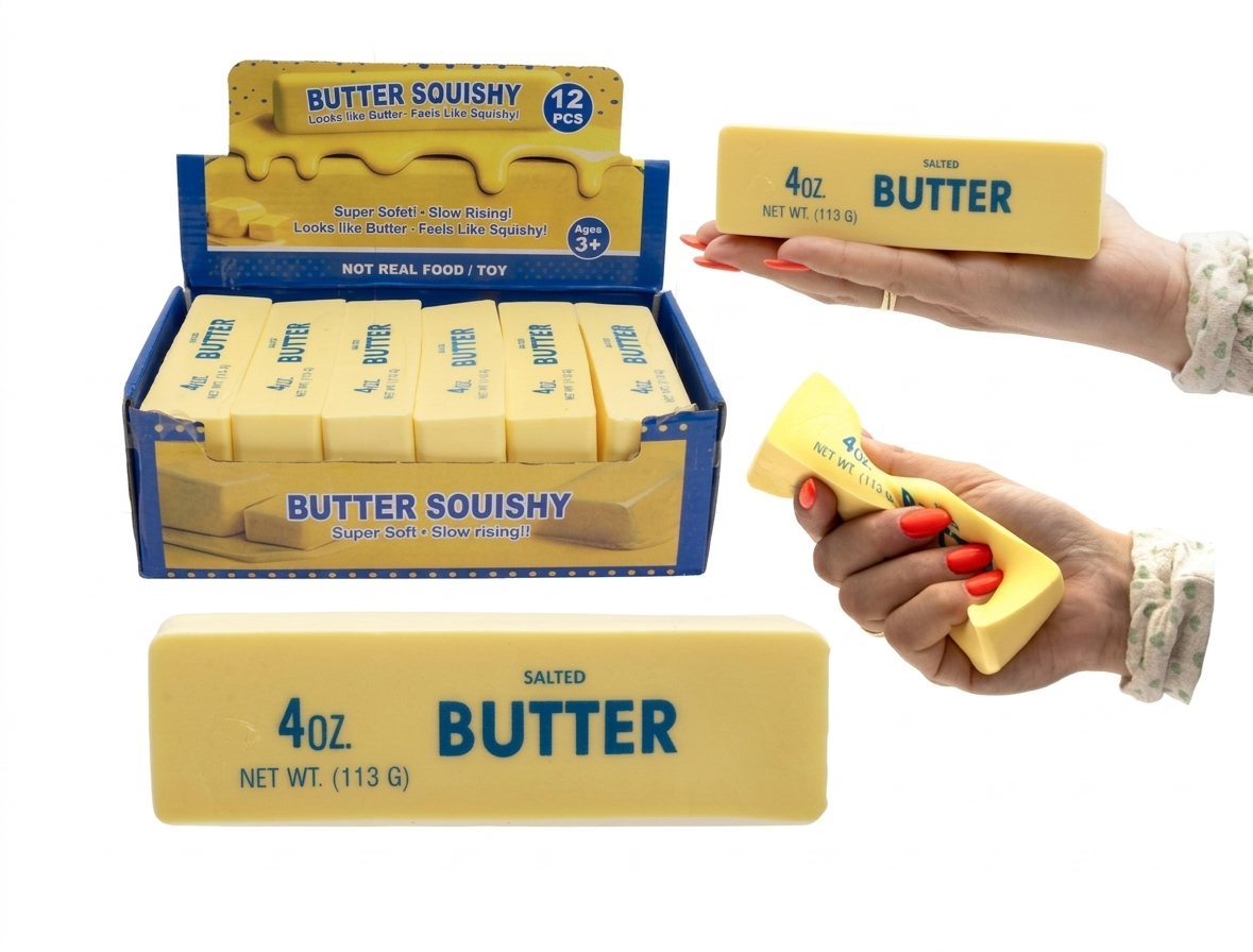 SQUISHY BUTTER GEEL RAAIMBOW 14 CM - 5 10 20 30 40 50 60 70 80 90 100 110 120 128 - 071918