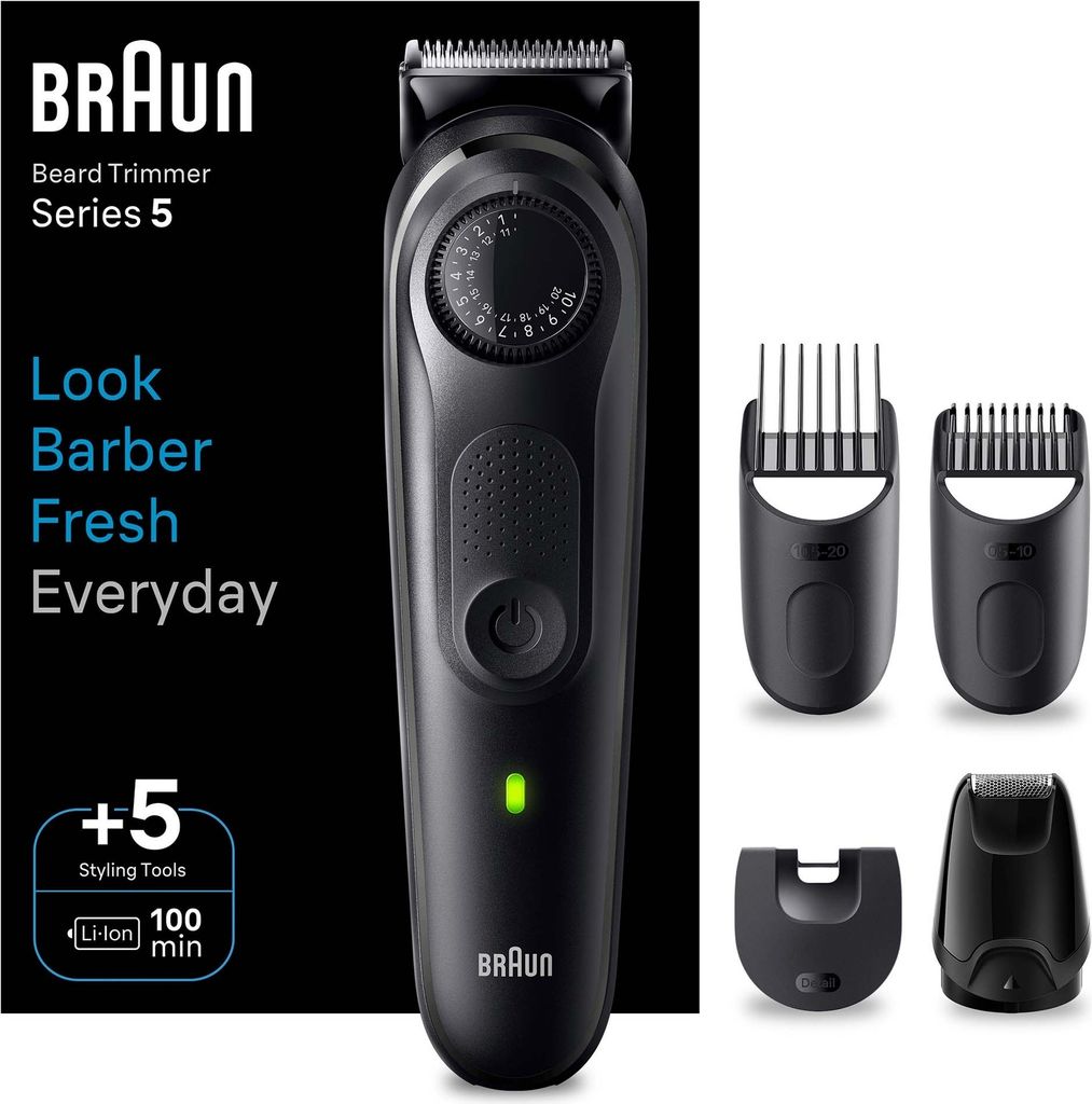 BRAUN BAARD & BODY TRIMMER BT5421 - 5 10 20 30 40 50 60 70 80 90 100 110 120 130 134 - 500617