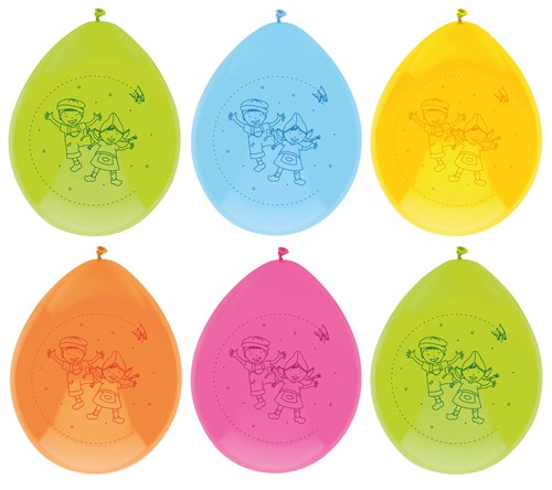 BALLONNEN FIEN EN TEUN 6 STUKS 30CM - 5 10 20 30 40 50 60 70 80 90 100 110 120 130 140 147 - 0010539628