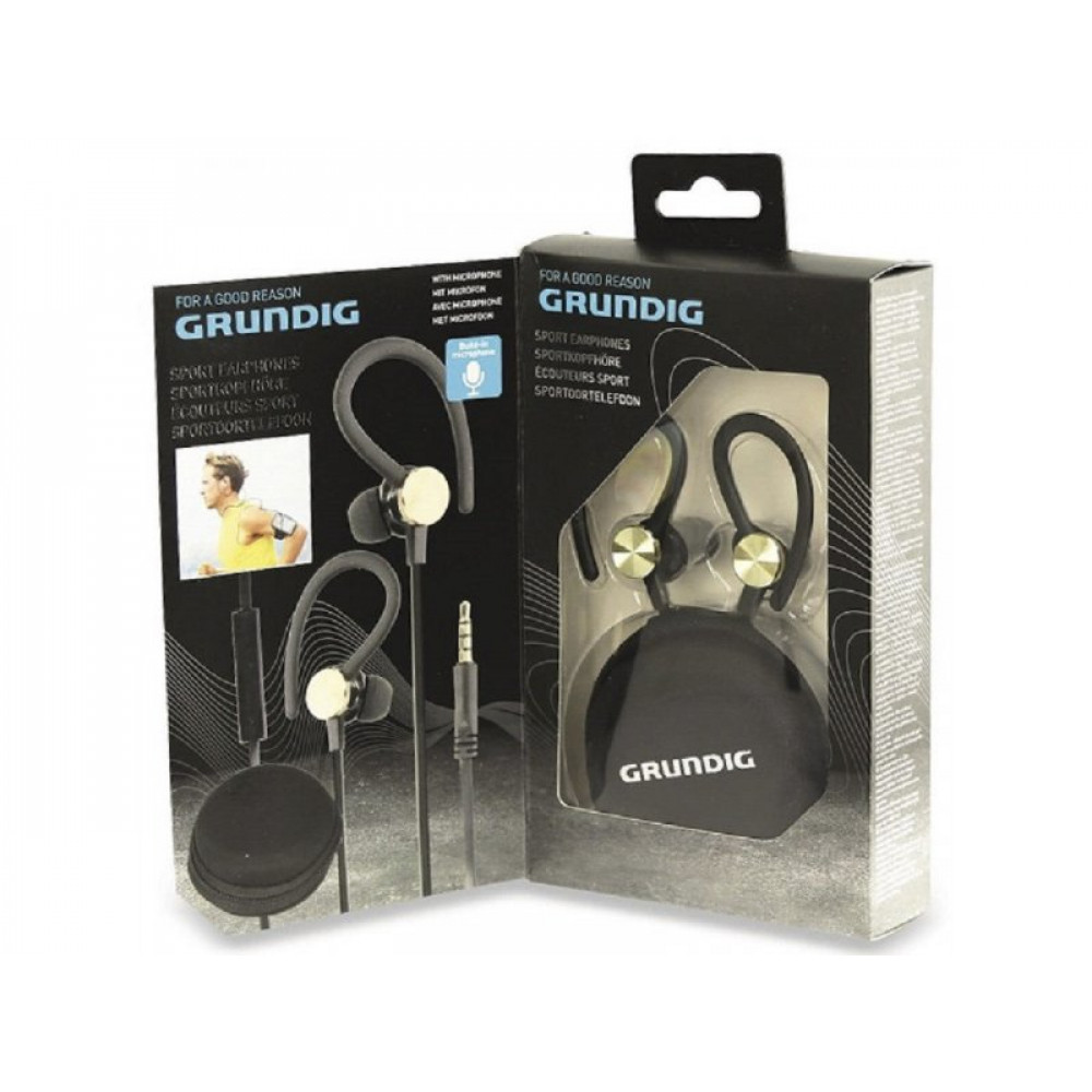 GRUNDIG SPORT OORDOPJES + MICROFOON - 5 10 20 30 40 50 60 70 80 90 97 - 535208