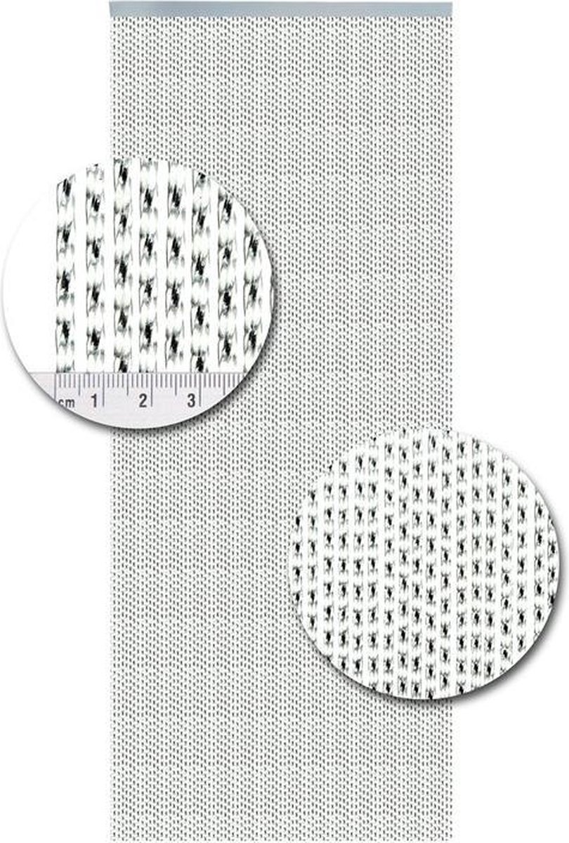 VLIEGENGORDIJN LUCCA ZWART 92X210CM - 5 10 20 30 40 50 60 70 - 413292