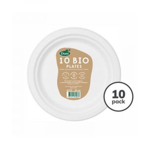 ECO BORD BAGASSE &Oslash; 18 CM 10 STUKS - 502376 - 502376