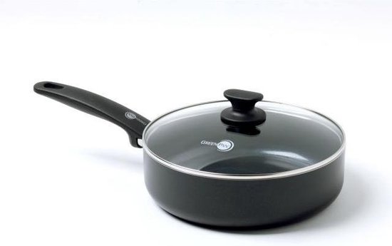 GREENPAN HAPJESPAN 24CM PFAS VRIJ BLACK - 513944 - 513944