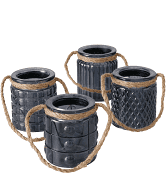 BOLTZE THEELICHTHOUDER 4 ASSORTI KLEUR - 530804 - 530804