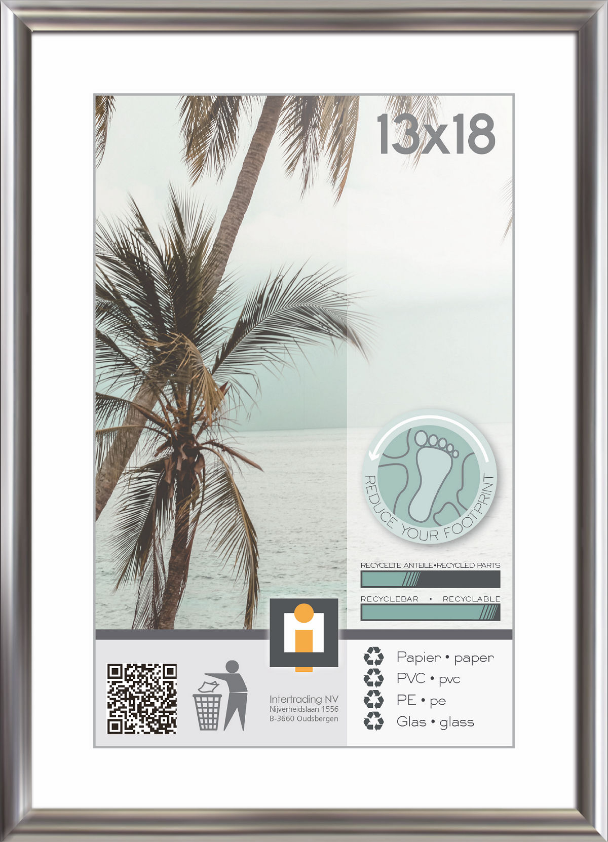 FOTOLIJST 13X18CM ZILVER KYOTO - 5400458660354 - 528436