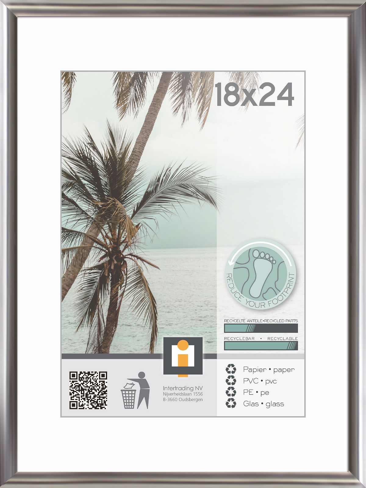 FOTOLIJST 18X24CM ZILVER KYOTO - 5400458660439 - 528437