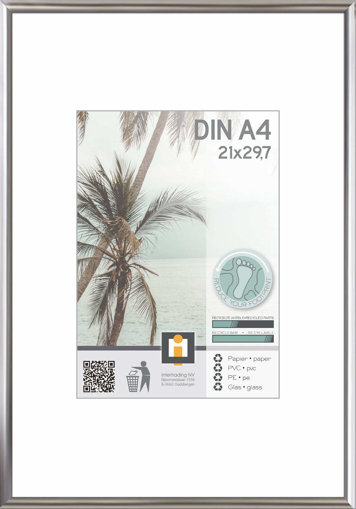 FOTOLIJST 21X30CM ZILVER KYOTO - 5400458660477 - 528438