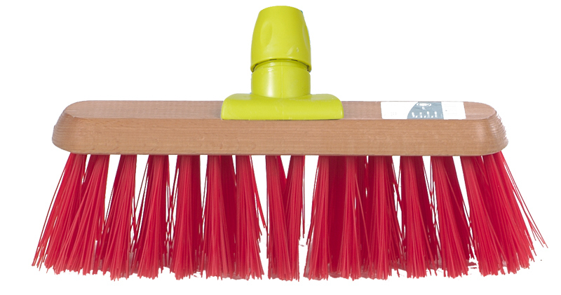 LINEA BEZEM NYLON  ROOD MET PLASTIC DOP - 5410541021191 - 002357