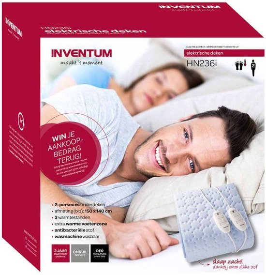 INVENTUM ELECTRISCHE DEKEN 2 PERSOONS - 550x568 - 286225