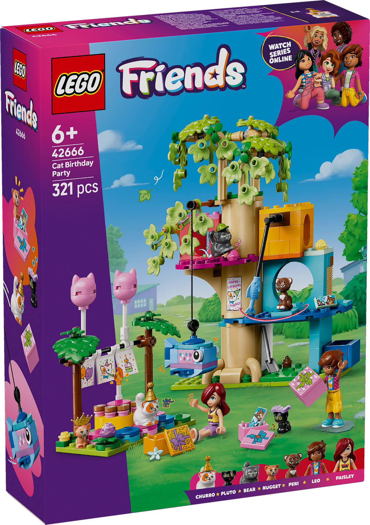 LEGO FRIENDS 42666 KATTENVERJAARDAGSFEES - 5702017783758 - 0010538107