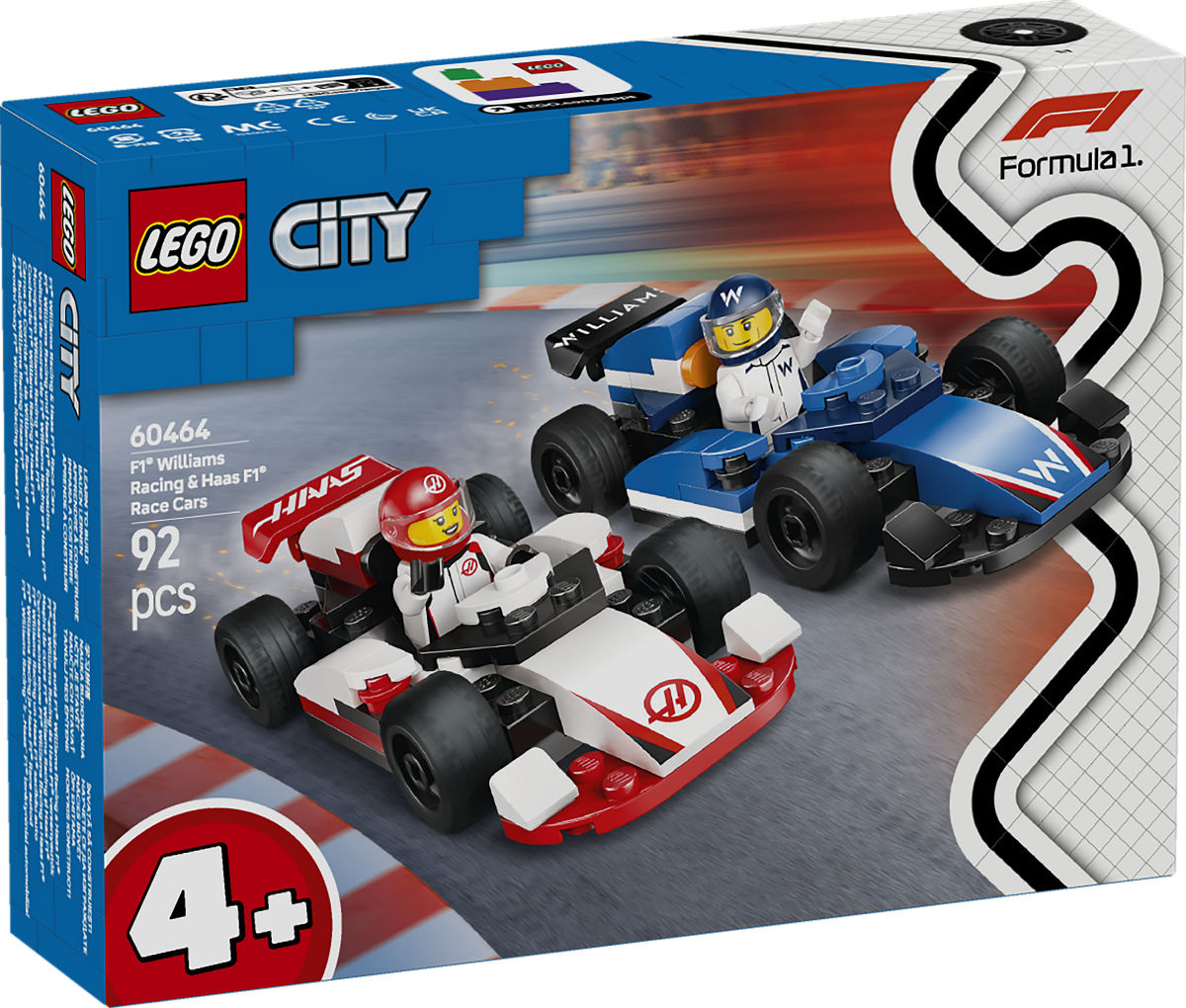 LEGO City F1 Williams Racing en Haas F1 racewagens (60464) - 5702017812632 - 537103