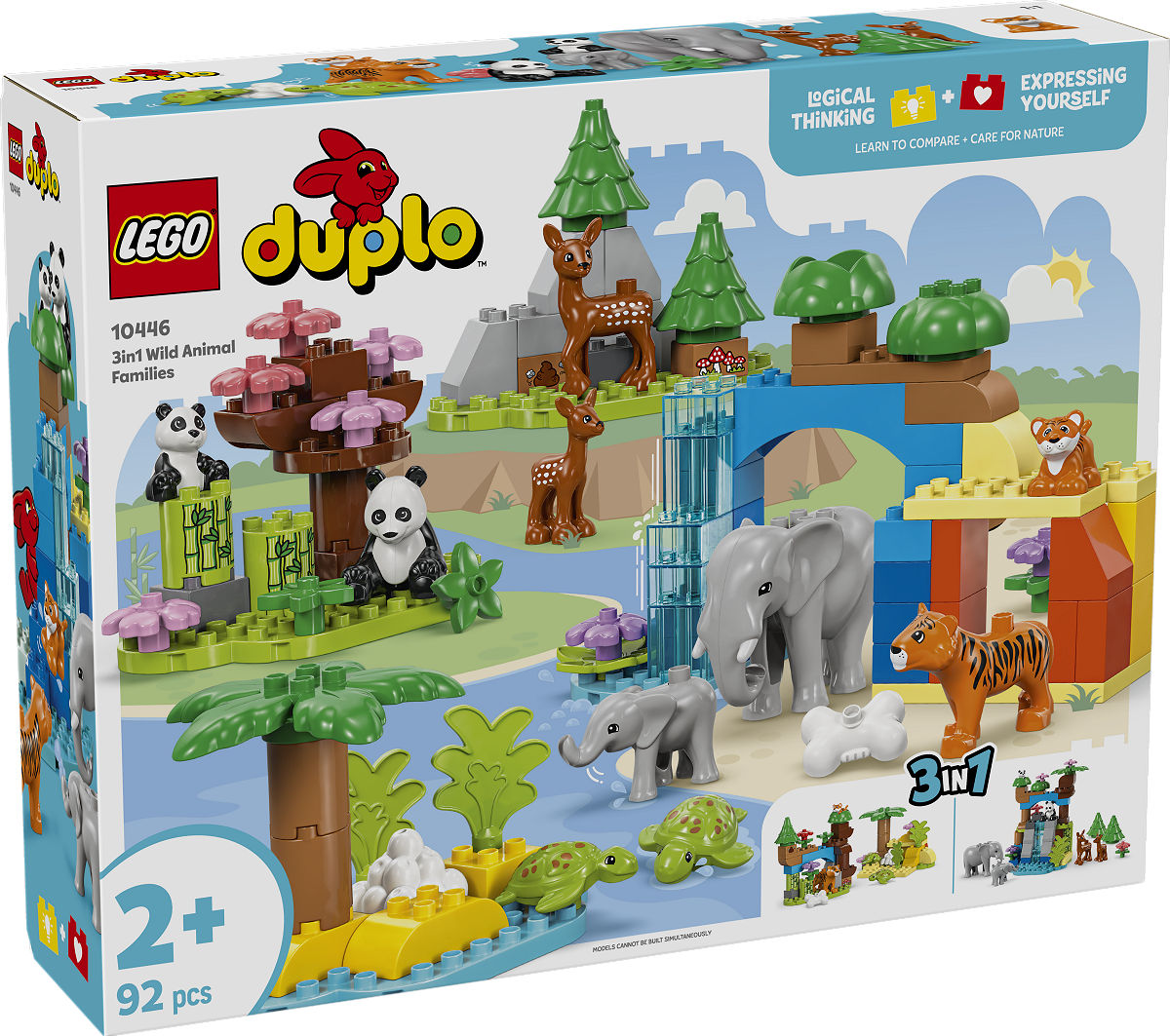 10446 DUPLO 3IN1 FAMILIES WILDE DIEREN - 5702017815558 - 537082