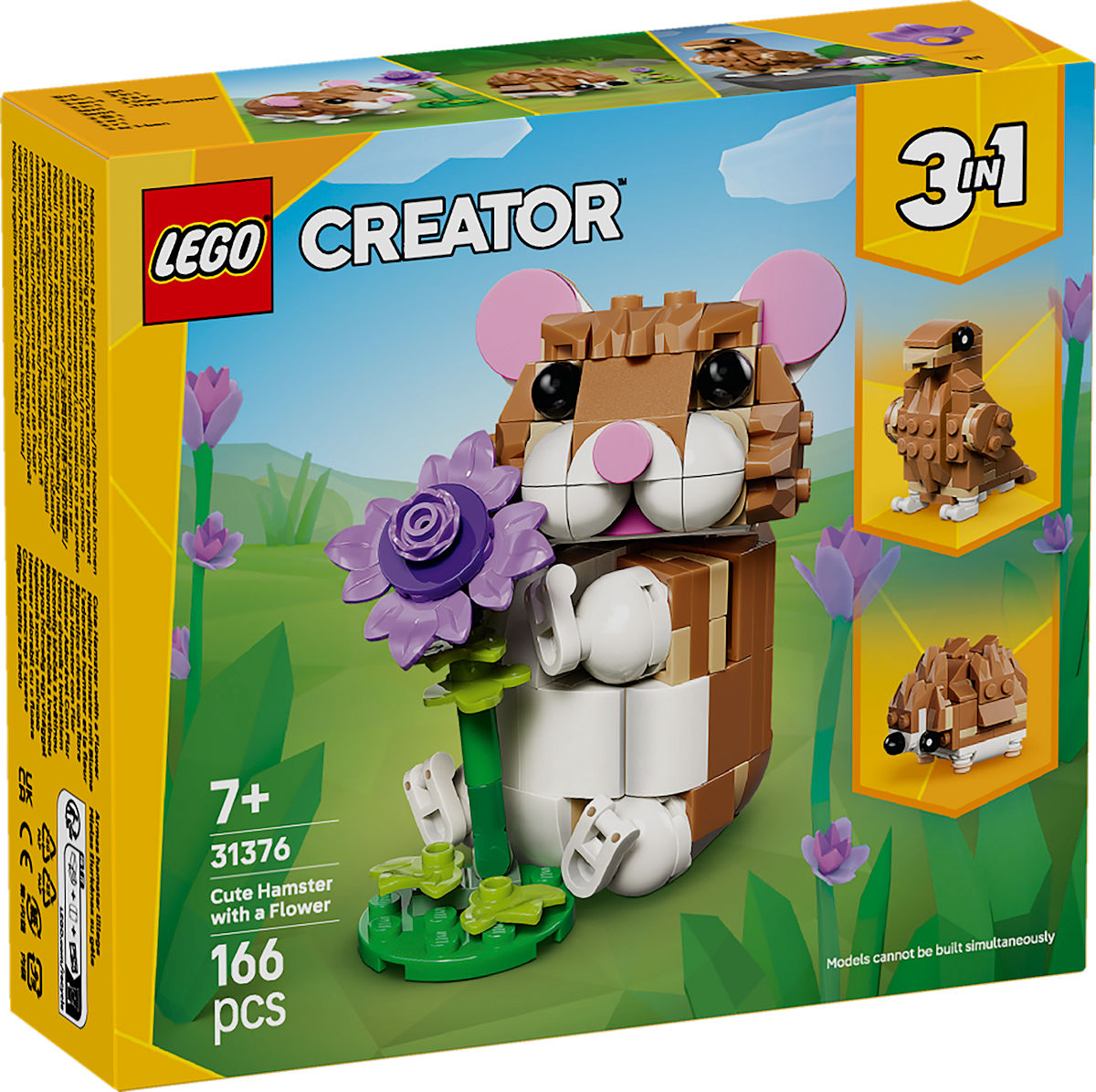 LEGO CREATOR HAMSTER MET BLOEM 31376 - 5702018033197 - 0010538991
