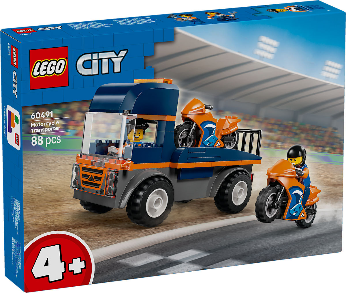 LEGO TRANSPORTWAGEN VOOR MOTOREN 60491 - 5702018056608 - 0010538972