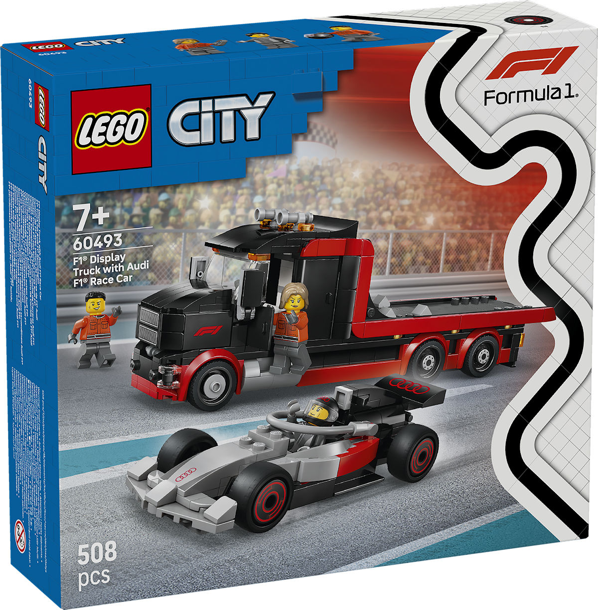 LEGO City F1 displaytruck met Audi F1 racewagen (60493) - 5702018056844 - 0010539308