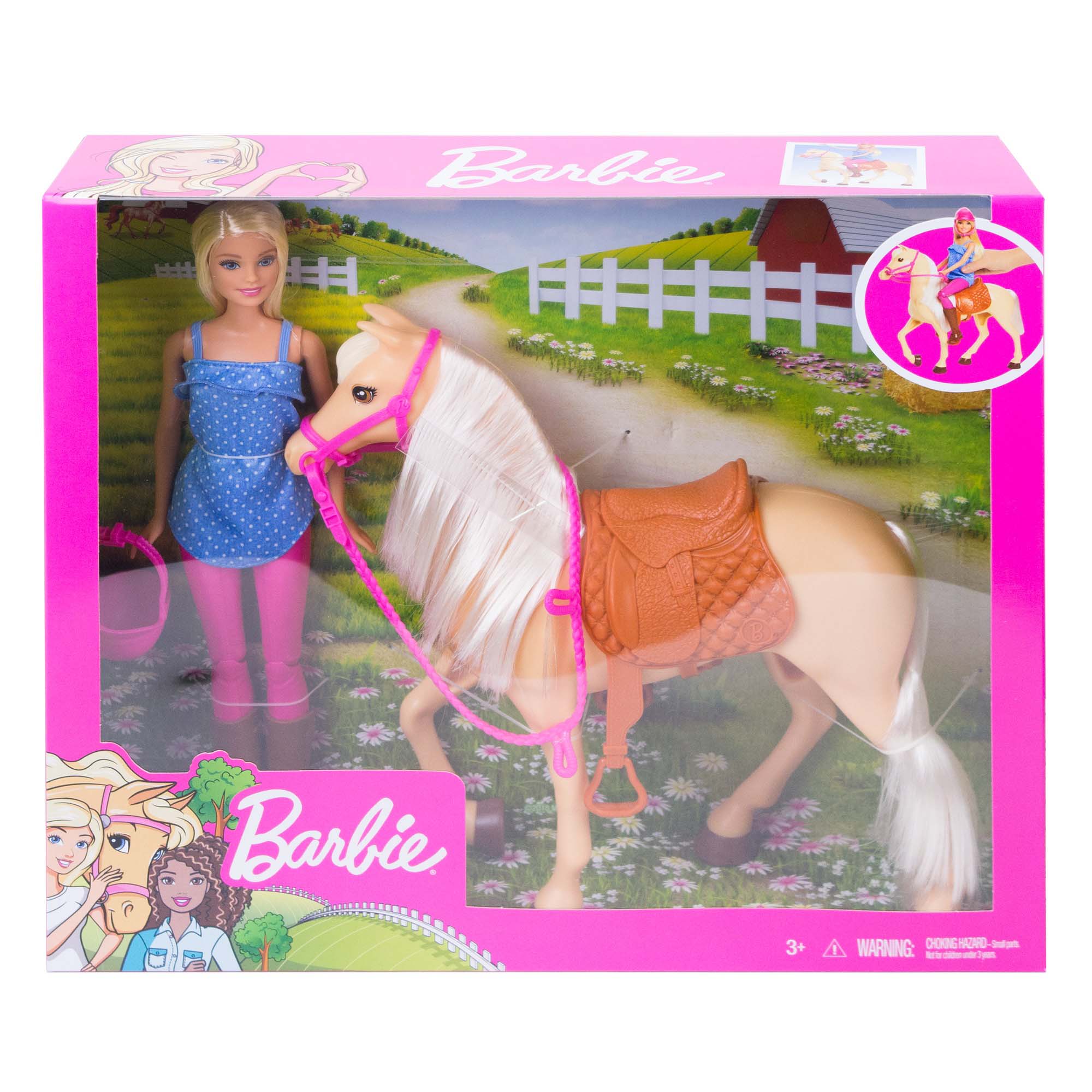 BARBIE FAMILY PAARD MET POP - 571 1351 - 502570