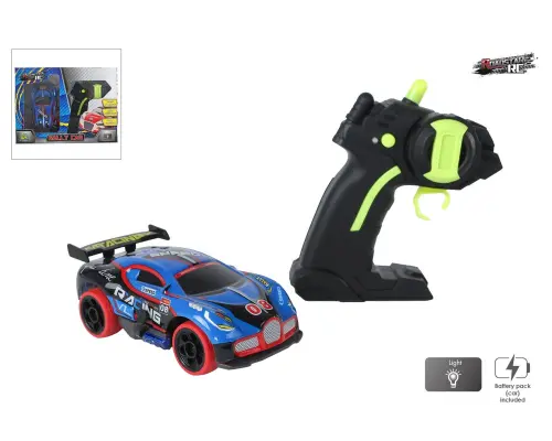 RC ROADSTET RACE AUTO + LICHT 13CM BLAUW - 5a 10 - 535417