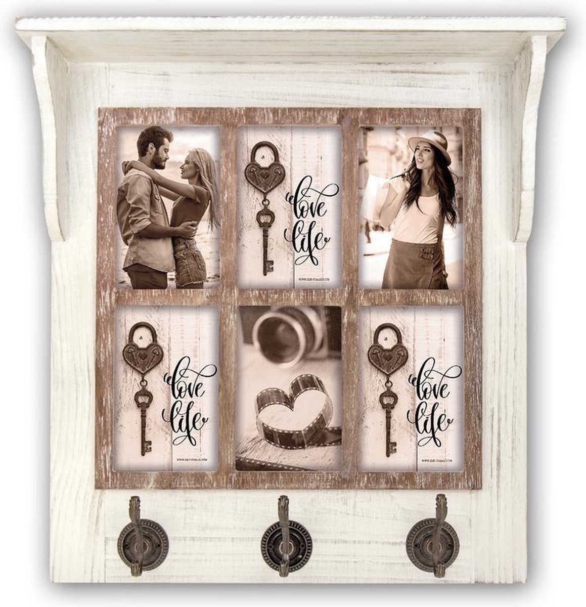 FOTOLIJST MANSFIELD KAPSTOK  6 X 10X15CM - 6 10 16 - 498775