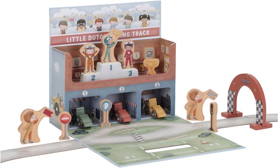LITTLE DUTCH SPEELKOFFER RACEBAAN - 6 10 20 30 40 50 60 70 80 90 100 110 112 - 0010538539