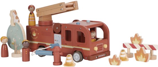 LITTLE DUTCH BRANDWEERWAGEN - 6 10 20 30 40 50 60 70 80 90 100 110 117 - 0010538536